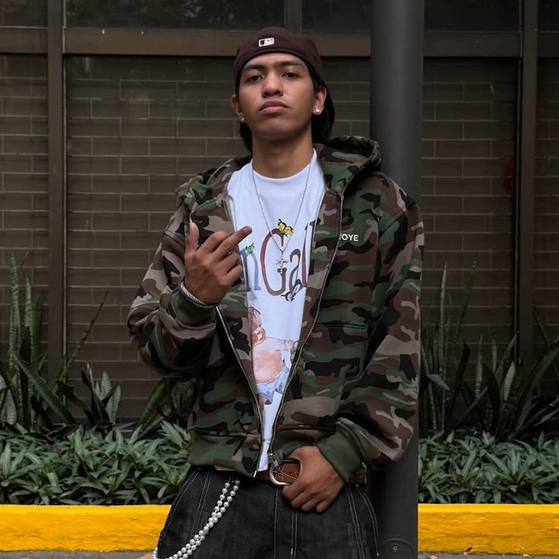Camo Print Hoodie