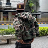 Custom Camo Print Hoodie | Vintage 100% Cotton Zip Up Hoodie | Streetwear Hoodie Manufacturer