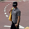 Chanjoye Plaid Casual Shirt | Manufacturer Custom Logo Shirt | Streetwear Crop Fit Shirt