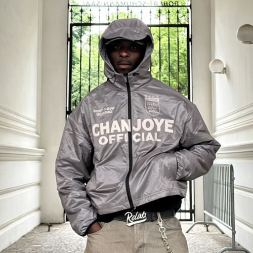 Chanjoye Custom Thick Puffer Jacket | DTG Print High Quality Coat | Padded Down Coat Winter
