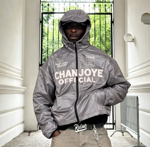 Chanjoye Custom Thick Puffer Jacket | DTG Print High Quality Coat | Padded Down Coat Winter