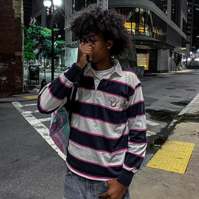 Chanjoye Custom Logo Soccer Polo T-Shirt | Stripe Football Jersey Tee | Streetwear Manufaturer