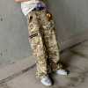 Custom Camo Print Jeans | Wide leg Casual Cargo Men Pants | Streetwear Designer Pants