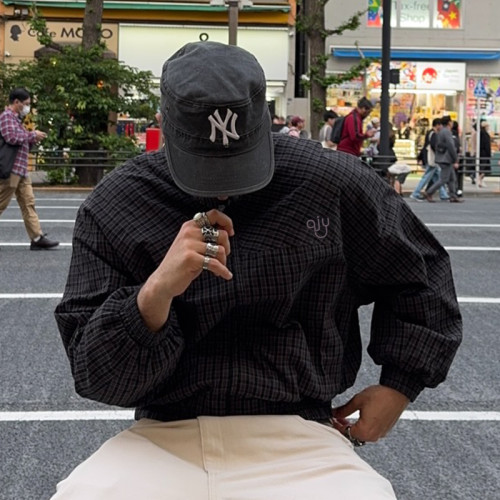 Chanjoye Custom High Quality Jacket | Crop Fit Plaid Jacket Manufacturer | OEM Streetwear Jacket