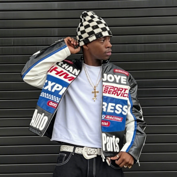 Chanjoye Custom Digital Print Leather Jacket | OEM Motorcycle Jacket | Premium Streetwear Jacket Wholesale