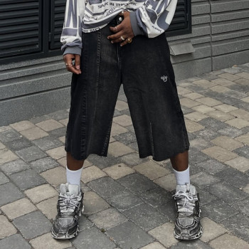 Chanjoye Custom Denim Shorts | Streetwear Skate-style Shorts | High Quality Washed Shorts