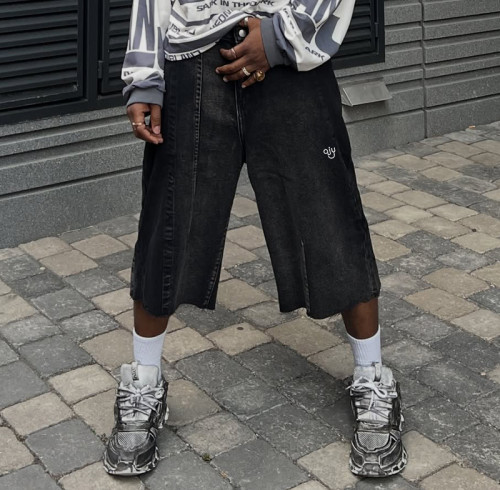 Chanjoye Custom Denim Shorts | Streetwear Skate-style Shorts | High Quality Washed Shorts