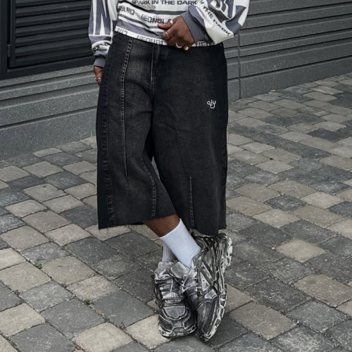 Chanjoye Custom Denim Shorts | Streetwear Skate-style Shorts | High Quality Washed Shorts