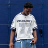 Custom DTG Print Logo T-shirt | Oversized Football Jersey T-shirt | Men's Streetwear T-shirt