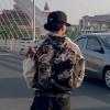 Chanjoye Custom Logo Varsity Jacket | Dragon Embroidery Bomber Jacket | Men Leather Jackets