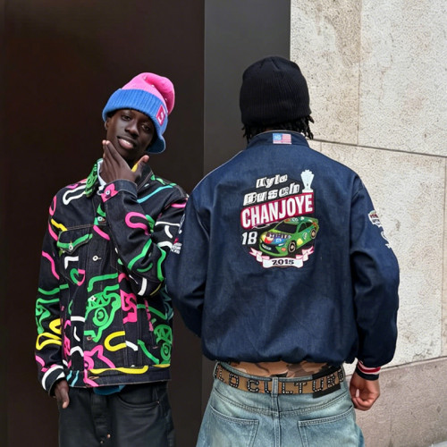 Custom Digital Print Sports Jacket | Nylon Polyester Motorcycle Jackets | Men's Streetwear Jacket