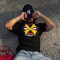 Custom Graphic Print Logo T-shirt | Thick 100% Cotton Oversize T-shirt | Men's Streetwear T-shirt
