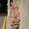 Custom Giraffe Print Zip Up Hoodie | Designer Vintage Boxy Hoodie | Heavyweight 500Gsm Hoodie