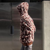 Custom Giraffe Print Zip Up Hoodie | Designer Vintage Boxy Hoodie | Heavyweight 500Gsm Hoodie