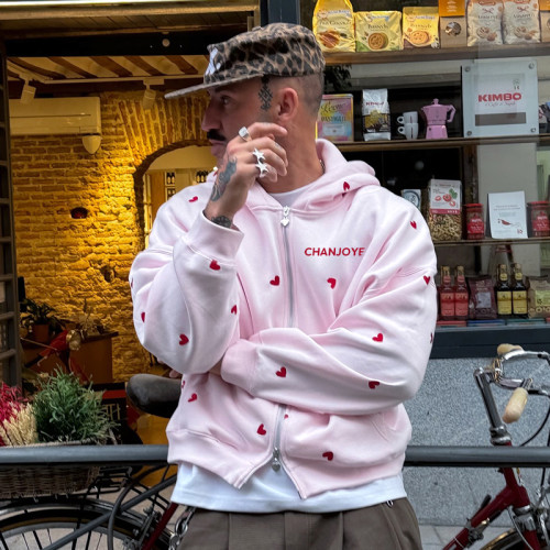 Custom DTG Print Hoodie | High Quality Heavyweight Cotton Fleece Hoodie | Vintage Streetwear Zipper Hoodie