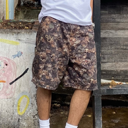 Chanjoye Custom Men Shorts | Streetwear Camo Cargo Shorts | High Quality Baggy Denim Shorts