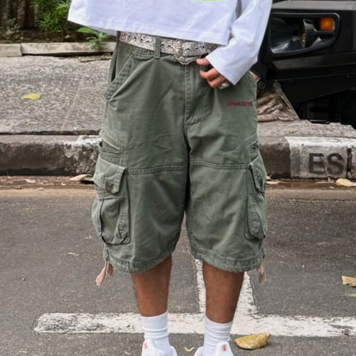 Chanjoye Custom Streetwear Shorts Manufacturer | Washed Drawstring shorts | Vintage Cargo Shorts