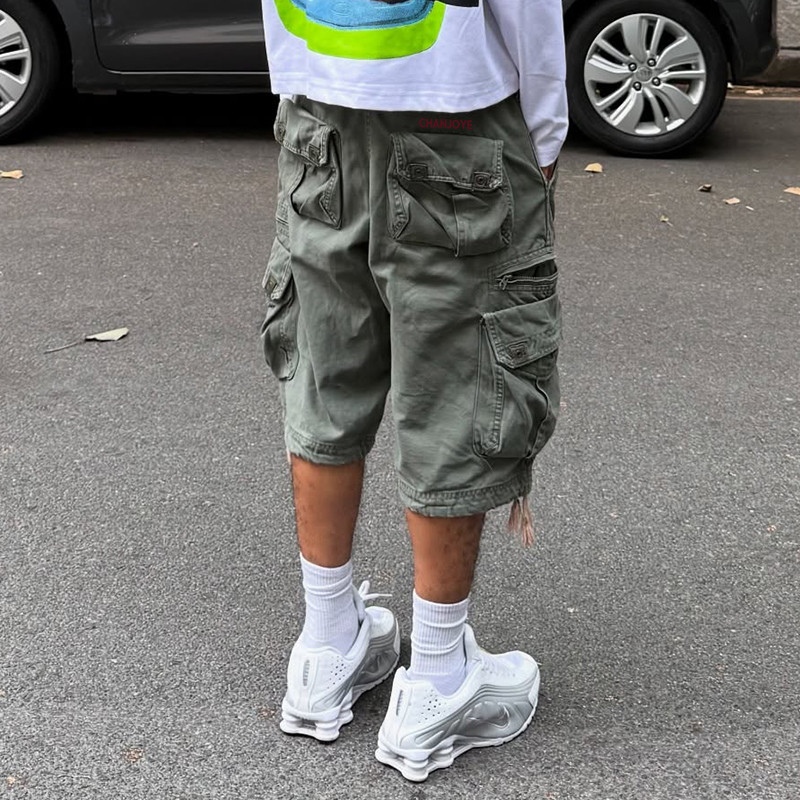 Washed shorts