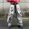 Custom Jeans Manufacturer | Streetwear Wide Leg Denim Jeans | Washed Embroidery Patchwork Denim Pants