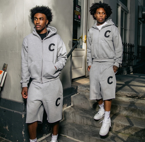 Custom Zipper Hoodie Baggy Shorts Set | Tracksuit For Men | Heavyweight Cotton Blend Fleece Tracksuit