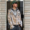 Chanjoye Custom High Quality Shirt | Streetwear Patchwork Embroidery Plaid Shirt | Shirt Manufacturer