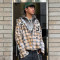 Chanjoye Custom High Quality Shirt | Streetwear Patchwork Embroidery Plaid Shirt | Shirt Manufacturer