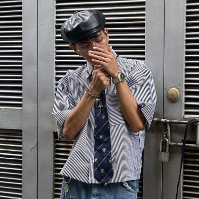 Chanjoye Custom Crop Fit Shirt | Vintage Stripe Short Sleeves Shirt | High Quality Shirt Supplier