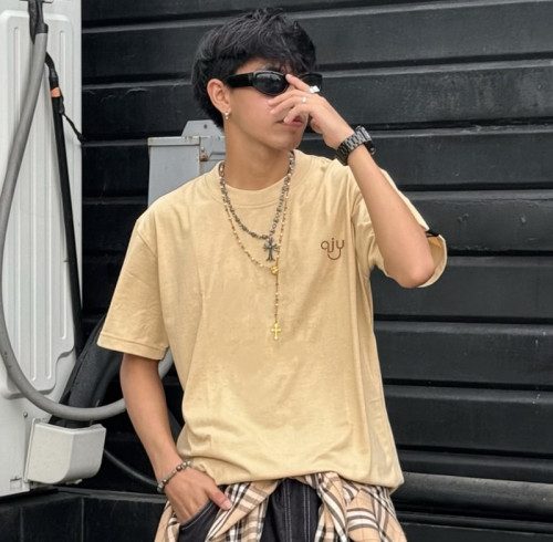 Chanjoye Manufacturer Custom Logo T-shirt | Solid Oversize T-shirt | 100% Cotton Streetwear Tee