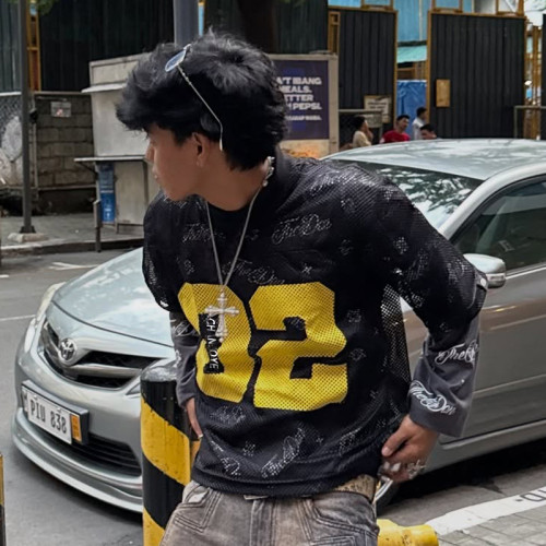 Chanjoye Custom Printed T Shirt | Quick Dry Jersey Oversized Mesh Tee | Lightweight Streetwear T-Shirt