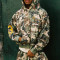 Custom Camo Embroidery Crop Fit Hoodie | Rhinestone Vintage Zip Up Hoodie | Streetwear Hoodie Manufacturer
