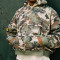 Custom Camo Embroidery Crop Fit Hoodie | Rhinestone Vintage Zip Up Hoodie | Streetwear Hoodie Manufacturer