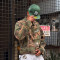 Custom Camo Workwear Jacket | Distressed Denim Cargo Jacket | High Quality Patchwork Embroidery Jacket