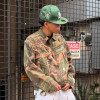 Custom Camo Workwear Jacket | Distressed Denim Cargo Jacket | High Quality Patchwork Embroidery Jacket