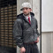 Custom Zip Up Hood Leather Jacket | Windbreak Streetwear Jacket | Designer Premium Jacket