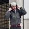 Custom Zip Up Hood Leather Jacket | Windbreak Streetwear Jacket | Designer Premium Jacket