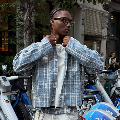 Chanjoye Custom Washed Cotton Shirt | Streetwear Crop Fit Plaid Shirt | OEM Shirt Manufacturer