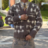 Custom Jacquard Knit Sweater | Mohair Cardigan V-neck Sweater | Sweater Manufacturer