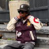 Custom Chenille Embroidered Jacket | Letterman Varsity Unisex's Jacket | Streetwear Leather Sleeve Jacket