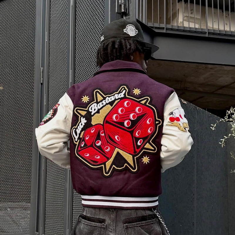 Leather Sleeve Jacket