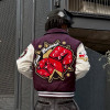Custom Chenille Embroidered Jacket | Letterman Varsity Unisex's Jacket | Streetwear Leather Sleeve Jacket