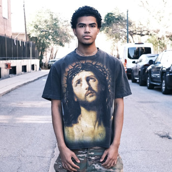 Custom Print Graphic T-shirt | Streetwear Oversize Boxy Cotton T-shirt | Men's Vintage Tee