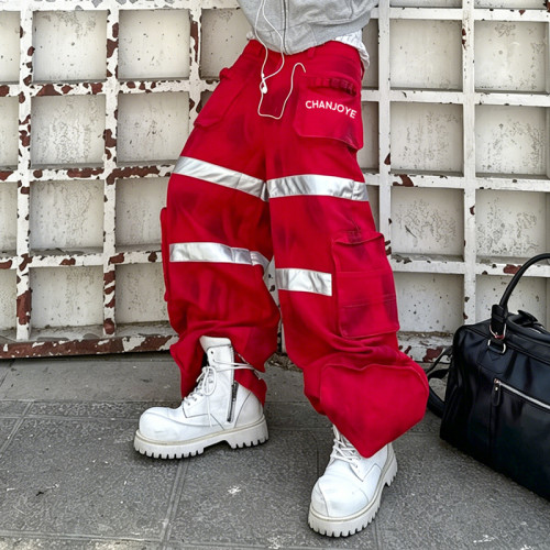 Chanjoye Custom Reflective Stripe Pants | Nylon Polyester Pants | High Quality Wide Leg Pants