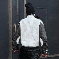 Chanjoye Custom Graphic Print Leather Jacket | High Quality Motorcycle Jacket | Streetwear Jacket
