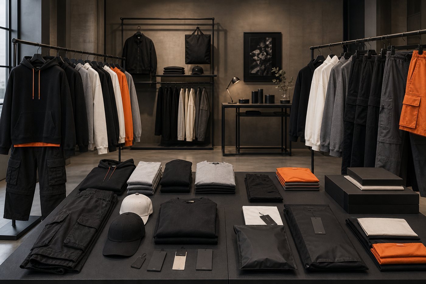 Streetwear private label capsule showroom for ChanJoye collection support