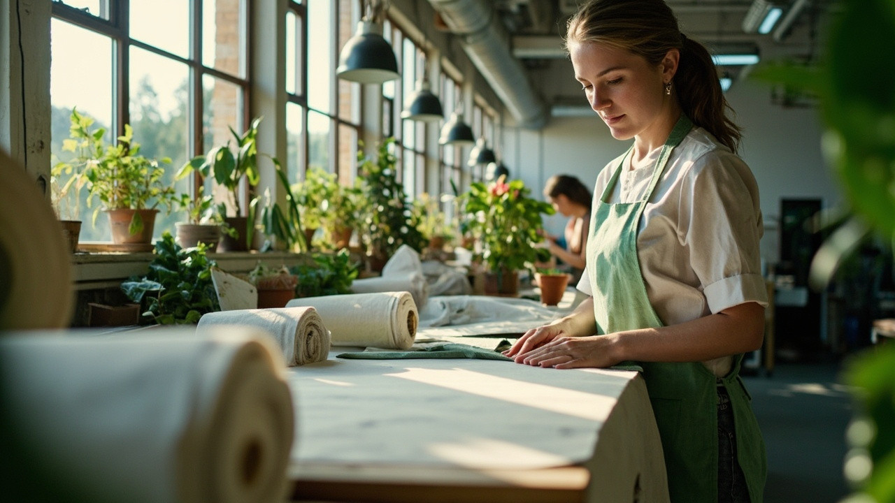 Sustainable streetwear manufacturing with organic cotton fabrics at Chanjoye factory