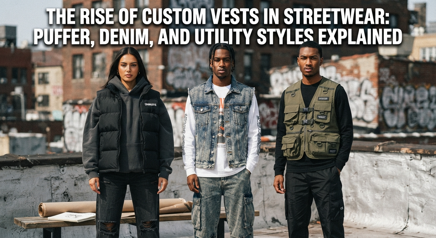 The Rise of Custom Vests in Streetwear: Puffer, Denim, and Utility Styles Explained