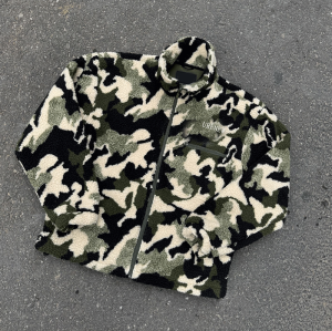 Chanjoye Custom Outerwear Winter Sherpa Loose Casual Stand-up Collar Color-block Zipper Fleece Jacket
