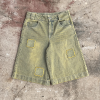 Chanjoye Custom Logo Streetwear Shorts | Distressed Denim Shorts | Mens Washed Jean