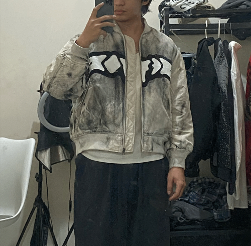 Chanjoye Custom Varsiti Jacket Distressed Crop Coats Baseball Varsiti Pu Leather Jacket