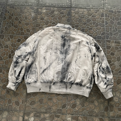 Chanjoye Custom Varsiti Jacket Distressed Crop Coats Baseball Varsiti Pu Leather Jacket